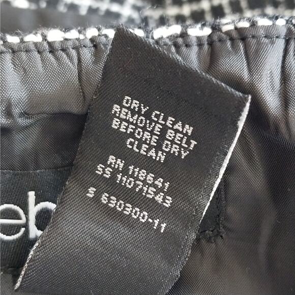 LANE BRYANT! BLACK, WHITE NUBBY TWEED P MINI PLAID ADJUSTABLE STRAP DRESS! SZ 18 - Picture 7 of 8